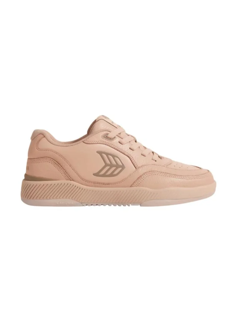 UBA Beige Leather Natural Logo Sneaker
