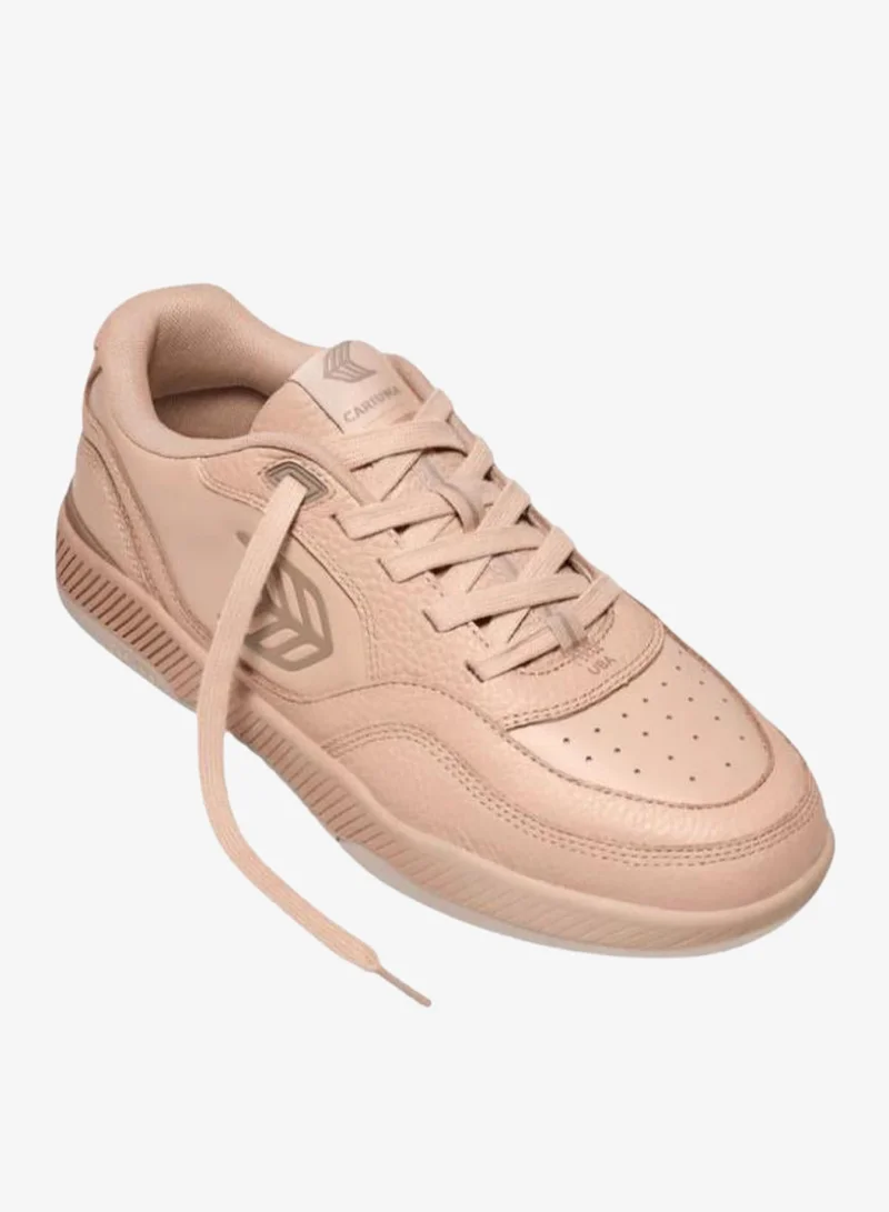 كاريوما UBA Beige Leather Natural Logo Sneaker