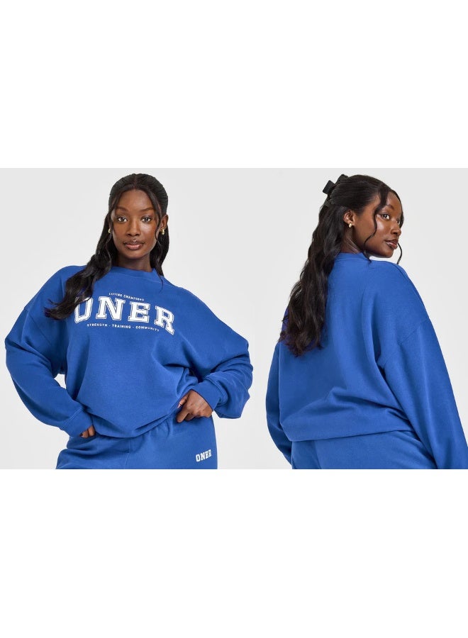 Oner Oversized Fleece Crewneck Sweatshirt - Stylish and Versatile
