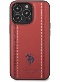 U.S. Polo Assn. Cg Mobile Leather Case Compatible With Iphone 14 Pro Max, Red, Ushcp14  - Image 3