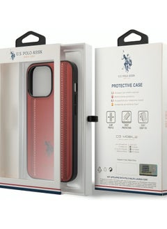 U.S. Polo Assn. Cg Mobile Leather Case Compatible With Iphone 14 Pro Max, Red, Ushcp14  - Image 5