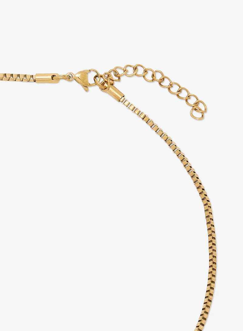 Seventy Five  Crystal Pendant Necklace for Men | Best Price UAE