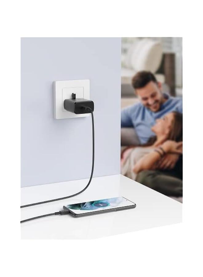 45W Fast Charger for Samsung Galaxy S22, S22Ultra, S22+, S21, S20, A32, A33, A53, A73, USB C Super Fast Charger Plug with 1.2m Type C Charging Cable  - Image 5