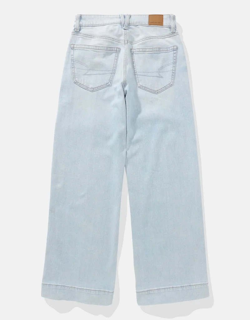 American Eagle AE Dreamy Drapey Stretch Super High-Waisted Baggy Wide-Leg Jean