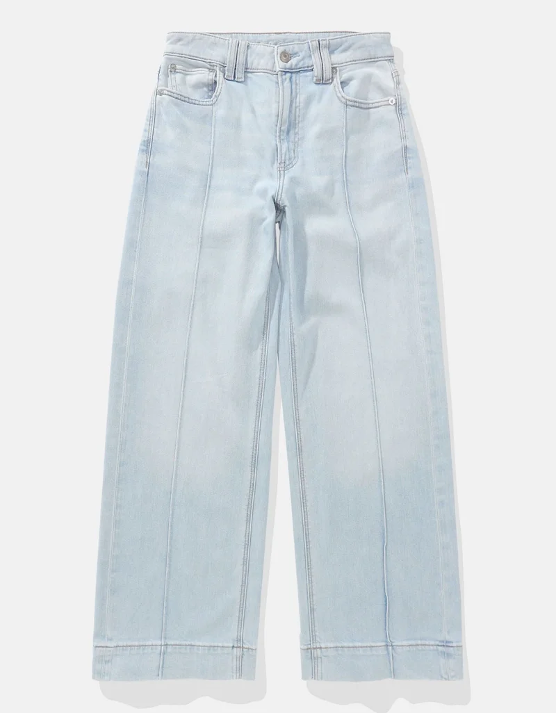 American Eagle AE Dreamy Drapey Stretch Super High-Waisted Baggy Wide-Leg Jean