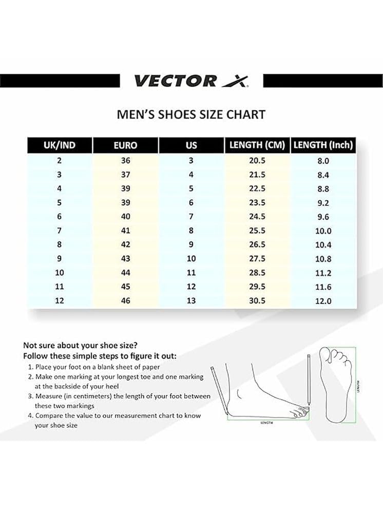 Vector X CS-2100 Court Shoes for Boys & Girls (Blue-Orange) (Size-11) - Image 3