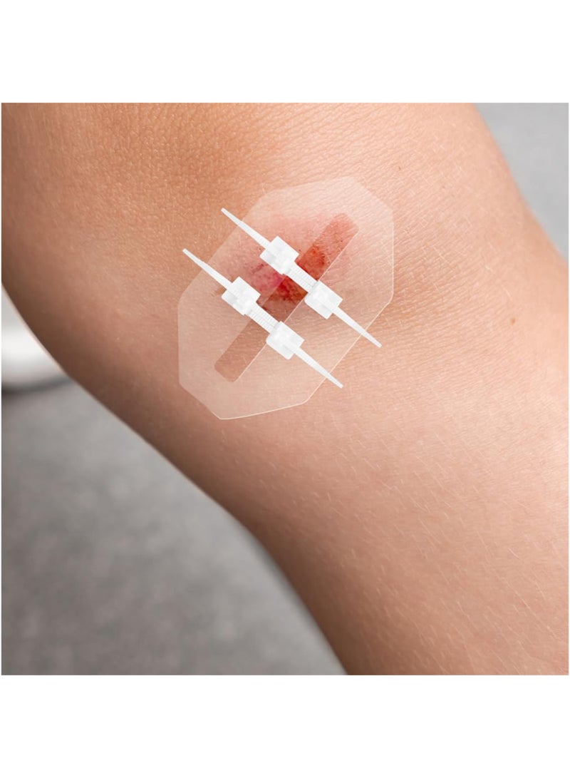 Generic 2pcs Emergency Wound Closure Strip Wound Closure Kit Zip Stitch Wound Closure Device Laceration Closure Kit Wound Closure Glue Bandages Sutures to Close The Cut 6x7cm  - Image 5