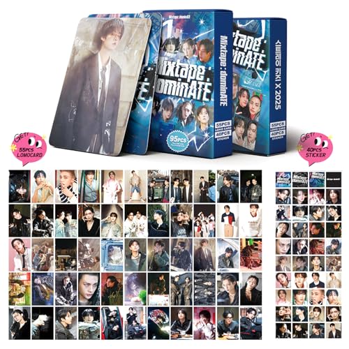 PYAJUU Stray Kids Photocards MIXTAPE: dominATE Album Photo Cards 95 PCS KPOP SKZHOP HIPTAPE 合(HOP) Post Card Stray Kids Merch Boys and Girls Card Set Straykids Photo Album Accessories - Image 2