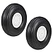 uxcell Tire and Wheel Sets for RC Car AirplanePU Sponge Tire with Plastic Hub5 2pcs - Image 3
