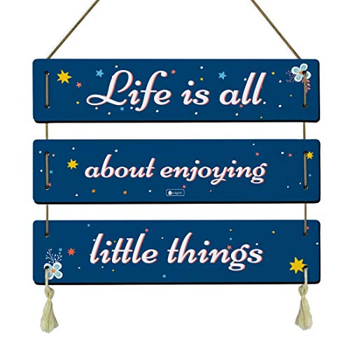 Indigifts Vintage Design Wall Door Hanging Home Decor Items - 18 X 26 cm, Standard, Blue - Image 1