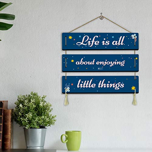 Indigifts Vintage Design Wall Door Hanging Home Decor Items - 18 X 26 cm, Standard, Blue - Image 2