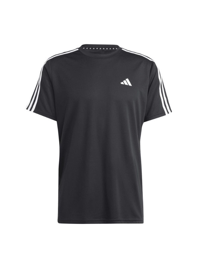 adidas تيشيرت أساسي للتدريب للرجال بخطوط 3 stripes - Image 1
