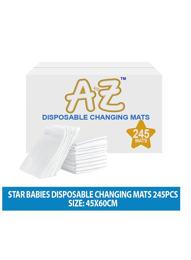 A TO Z A to Z - Disposable Changing Mat size (45cm x 60cm) Large- Premium Quality for Baby Soft Ultra Absorbent Waterproof - Pack of 245-white - Image 2