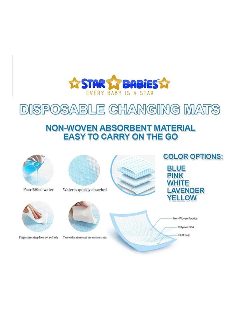 A TO Z A to Z - Disposable Changing Mat size (45cm x 60cm) Large- Premium Quality for Baby Soft Ultra Absorbent Waterproof - Pack of 245-white - Image 3