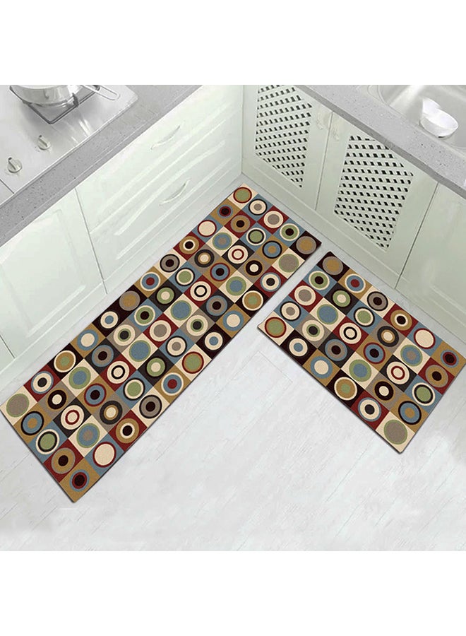 بساط أرضي للمطبخ بتصميم أشكال هندسية متعدد الألوان 40X60سم - Image 1