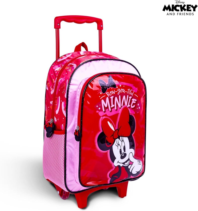 ترو كير مجموعة حقيبة مدرسية ديزني ميني ماوس للأطفال 3 في 1، مقاس 16 بوصة - حقيبة ظهر مريحة، حقيبة غداء معزولة، وحافظة أقلام، خفيفة الوزن، للطلاب من سن 6 سنوات فما فوق - مثالية للسفر والمدرسة، للبنات - Image 2