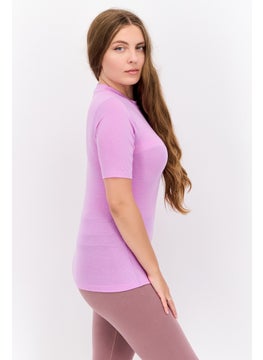 Brooks Women Sportswear Fit Short Sleeve Outdoor T Shirt, Purple  - Image 2
