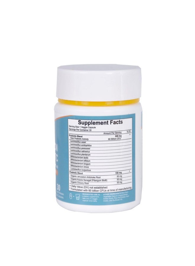 4 Top Care 4 TOP CARE 60 Billion Probiotic for Women and Men, 30 Count, Digestive & Gut Health - Image 4