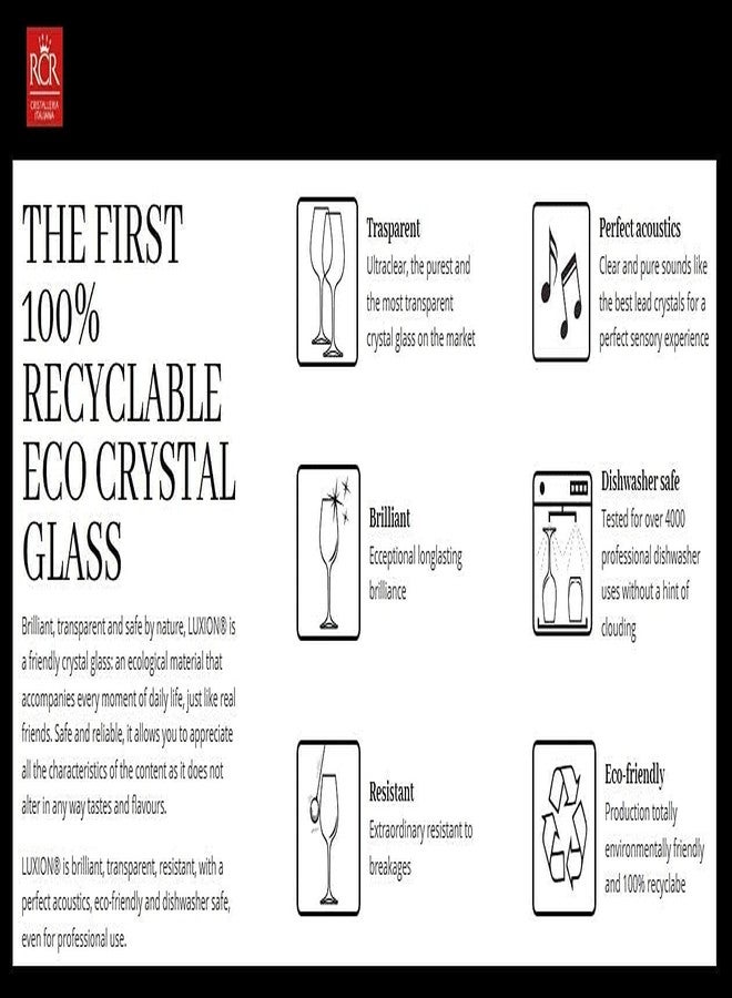 RCR Cristalleria Italiana Alkemist Tilting Luxury Crystal Whiskey Glass - Set of 6 (380 ml,Italy Made) - Image 5