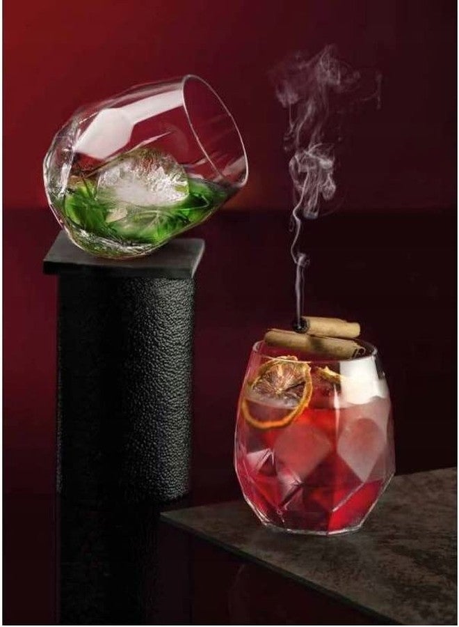 RCR Cristalleria Italiana Alkemist Tilting Luxury Crystal Whiskey Glass - Set of 6 (380 ml,Italy Made) - Image 4