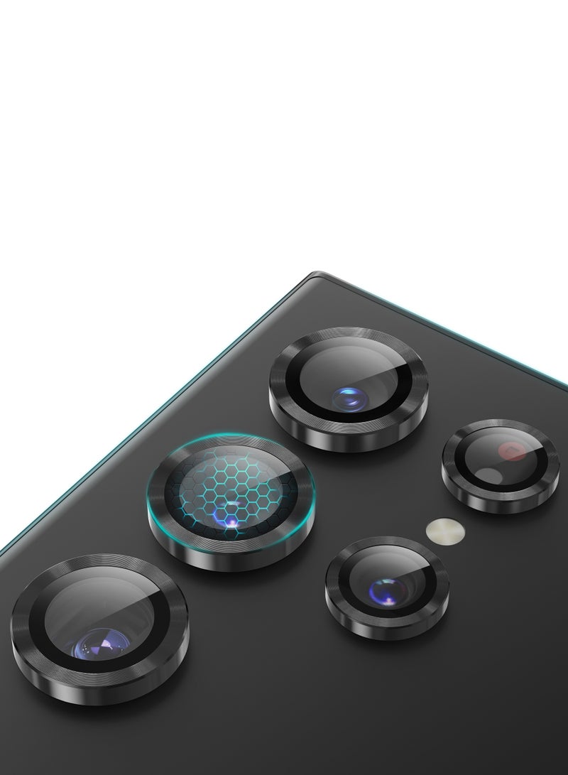 GREEN LION Samsung S24 Ultra Camera Lens Armor / High Transparency Camera Lens Protector / Anti Reflective / 9H Hardness / HD Clarity / Anti Scratch Lens / Anti Fingerprint - Black - Image 3