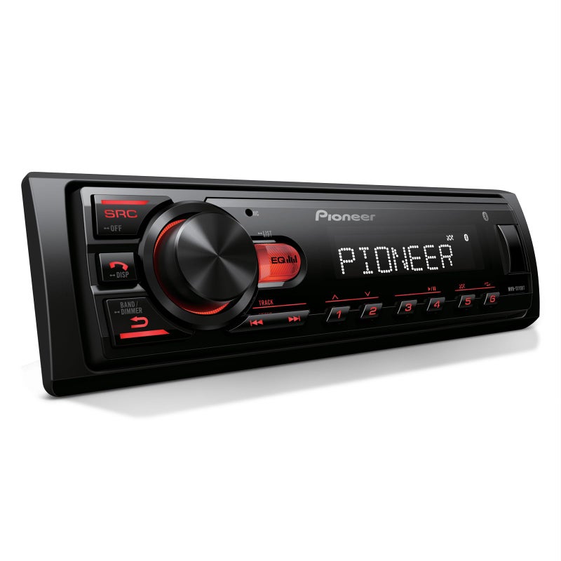 Pioneer MVH-S110BT 1-Din Digital Media Receiver Car Stereo â€“ Bluetooth, USB Input, 50W x 4 Output, AM/FM Radio, iPhone & Android Compatible, Front & SW (Mono) RCA Output - Image 1