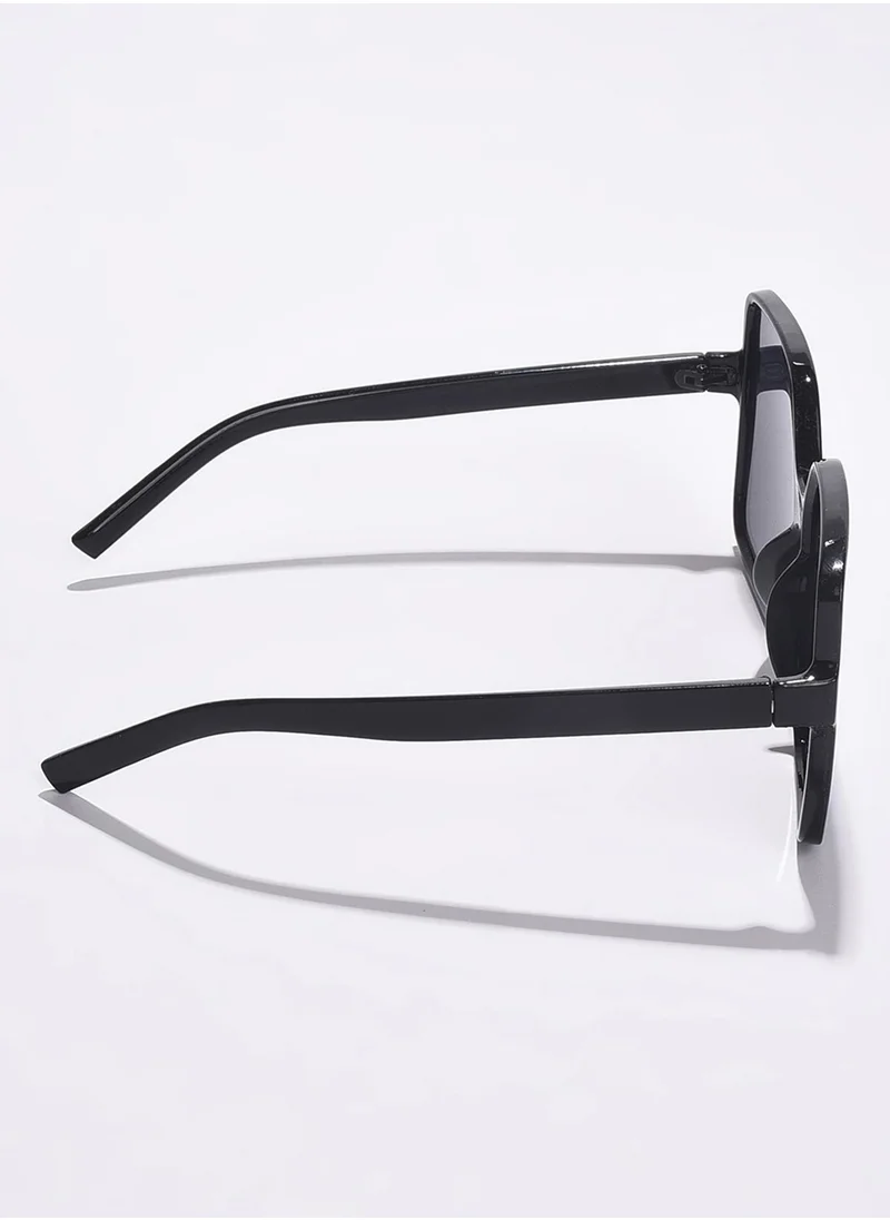 Haute Sauce Black Lens Black Rectangle Sunglasses