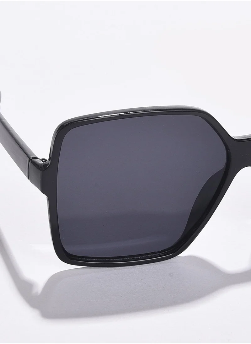 Haute Sauce Black Lens Black Rectangle Sunglasses
