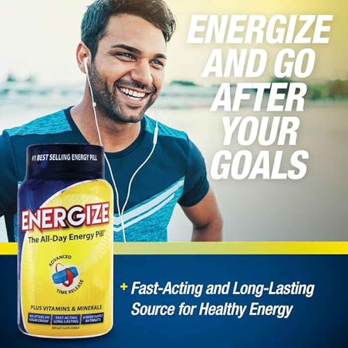 iSatori Energize Time Release Caffeine Pills - No Jitters or Crash Fast Acting All Day Energy Pills for Men and Women - Boost Nutrition and Endurance with Nootropic Supplements - (84 Caffeine Tablets) - Image 4