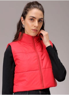 Freehand Women Regular Fit Solid Quilted Jacket  - Image 4