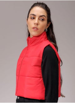Freehand Women Regular Fit Solid Quilted Jacket  - Image 3