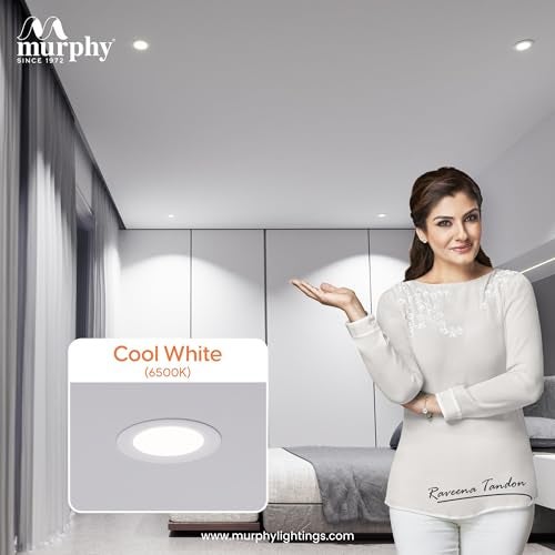 Murphy 7W Coral LED Concealed Ceiling Panel Light with 2-Year Warranty | Cool White Round Recessed Downlight for 3-Inch Concealed Box | BIS Approved | Pack of 40 - Image 5