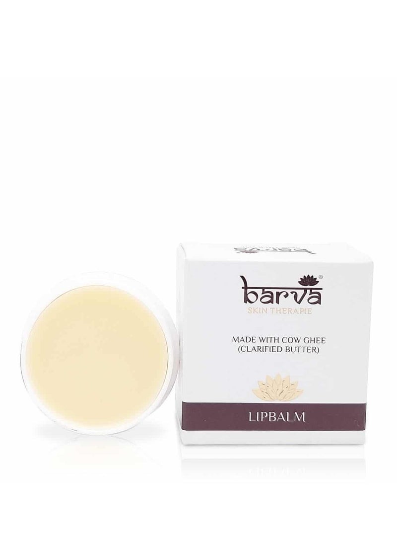 Barva Lip Balm made with Clarified Butter Heals Dry Chapped Lips Long Lasting 5G - Image 1