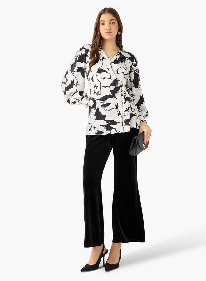 Iconic Wrap Top with Print - Image 3