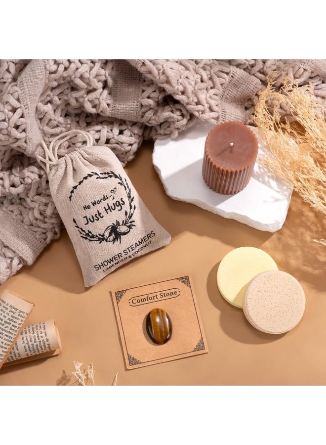 Giftissimo Get Well Soon Gift Baskets for Women, Earth Tone Self Care Package Box After Surgery Thinking of You Feel Better Gifts, Sympathy Gift Basket for Loss of Loved One, Inspirational Gifts for Sick Friends - Image 5