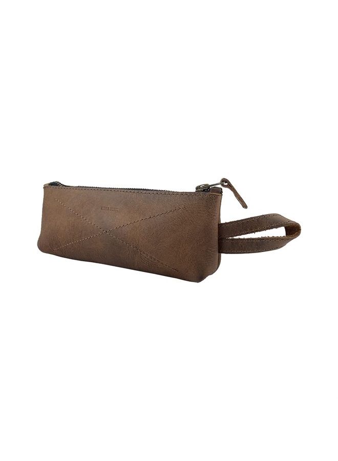 Hide & Drink , Leather Carry-On Toiletry Bag, Pencil Case, Cable Organizer, Travel Essentials, Handmade Includes 101 Year Warranty (Bourbon Brown) - Image 3