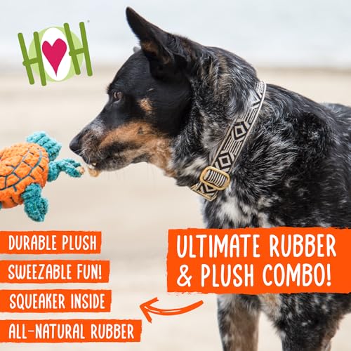 HuggleHounds Huggle-Fusion Dog Toy - Dog Toys Rubber, Fuzzy Dog Toy, Puppy Essentials, Plush & Heavy Duty Latex for Small, Medium & Large Dogs, All Breeds - Bugsy Bunny - Image 2