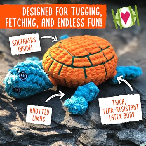 HuggleHounds Huggle-Fusion Dog Toy - Dog Toys Rubber, Fuzzy Dog Toy, Puppy Essentials, Plush & Heavy Duty Latex for Small, Medium & Large Dogs, All Breeds - Bugsy Bunny - Image 3