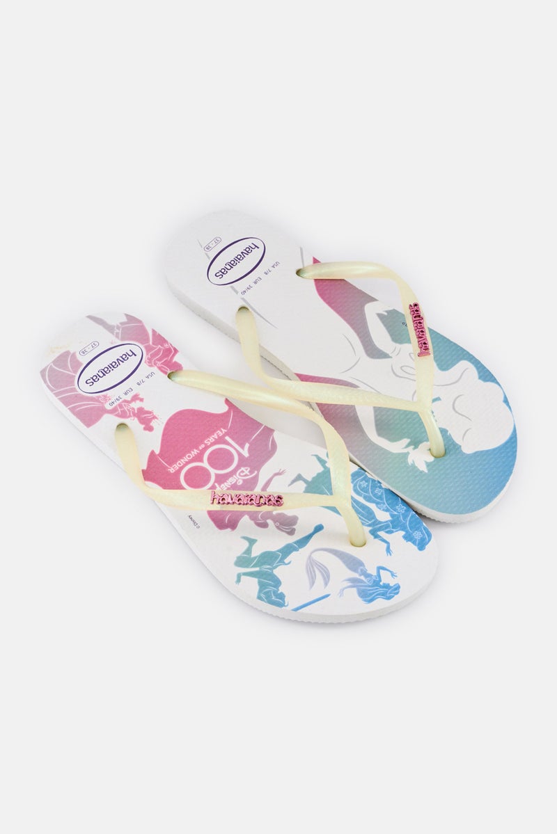 Havaianas Women Style 2 Little Mermaid Slip On Slippers, Multicolor - Image 3
