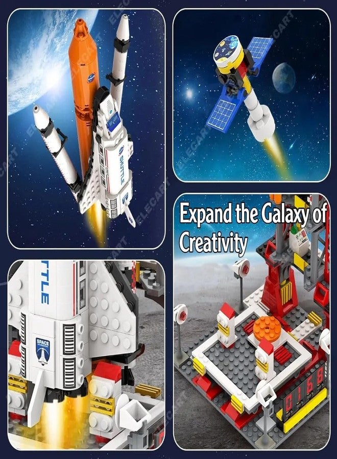 Elecart Spaceship Rocket Building Blocks Set, Educational Stem Building Toys for Kids Brain Development & Hands-On Ability Construction Toy for Boys & Girls Aged 5+ (4421), Multi - Image 4