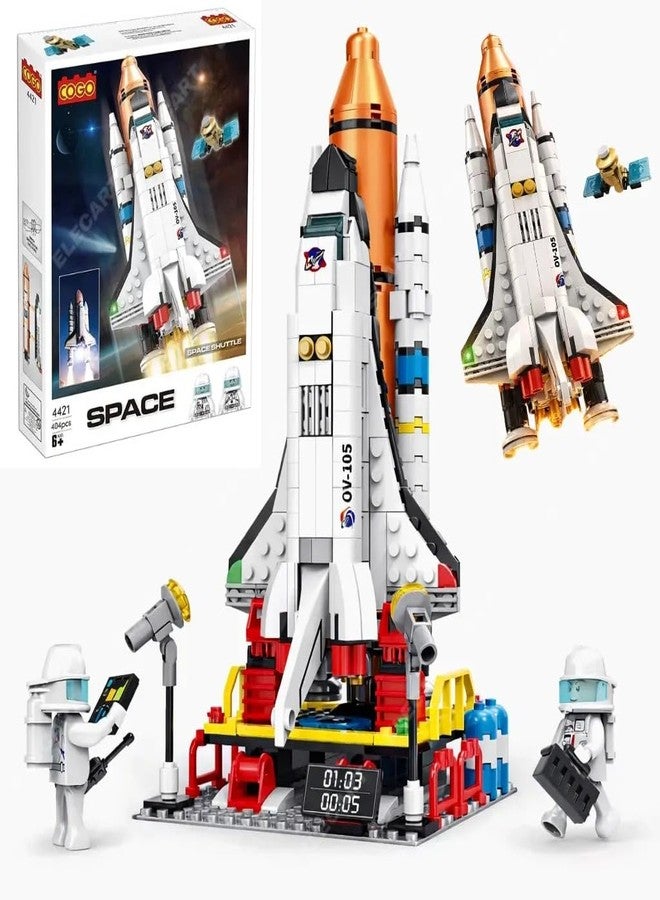 Elecart Spaceship Rocket Building Blocks Set, Educational Stem Building Toys for Kids Brain Development & Hands-On Ability Construction Toy for Boys & Girls Aged 5+ (4421), Multi - Image 1