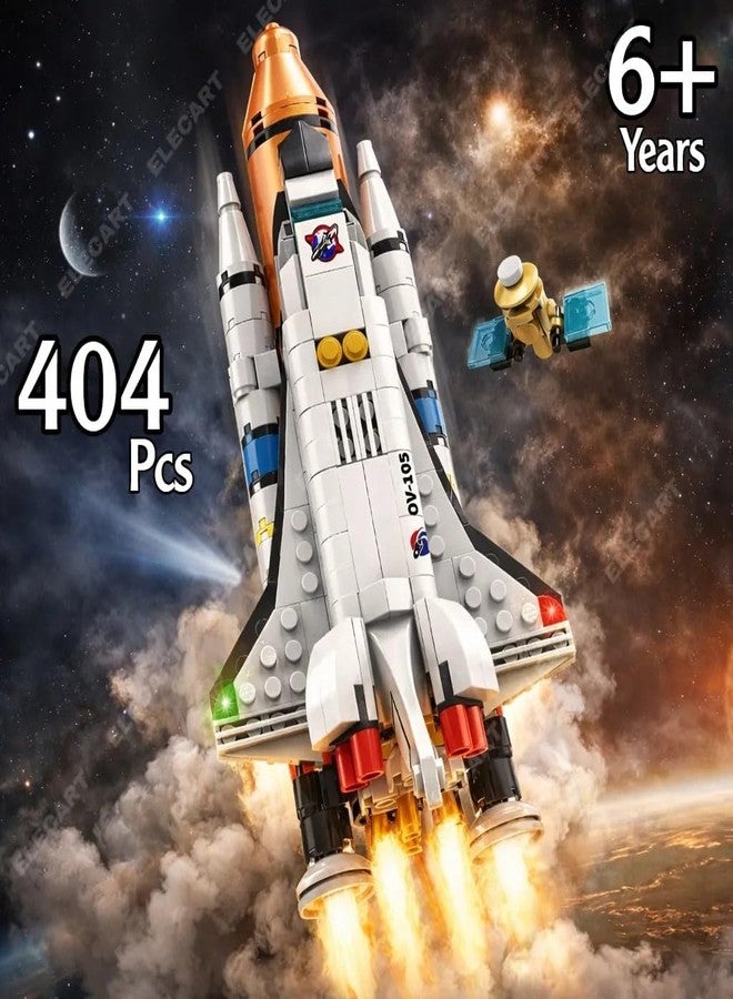 Elecart Spaceship Rocket Building Blocks Set, Educational Stem Building Toys for Kids Brain Development & Hands-On Ability Construction Toy for Boys & Girls Aged 5+ (4421), Multi - Image 2