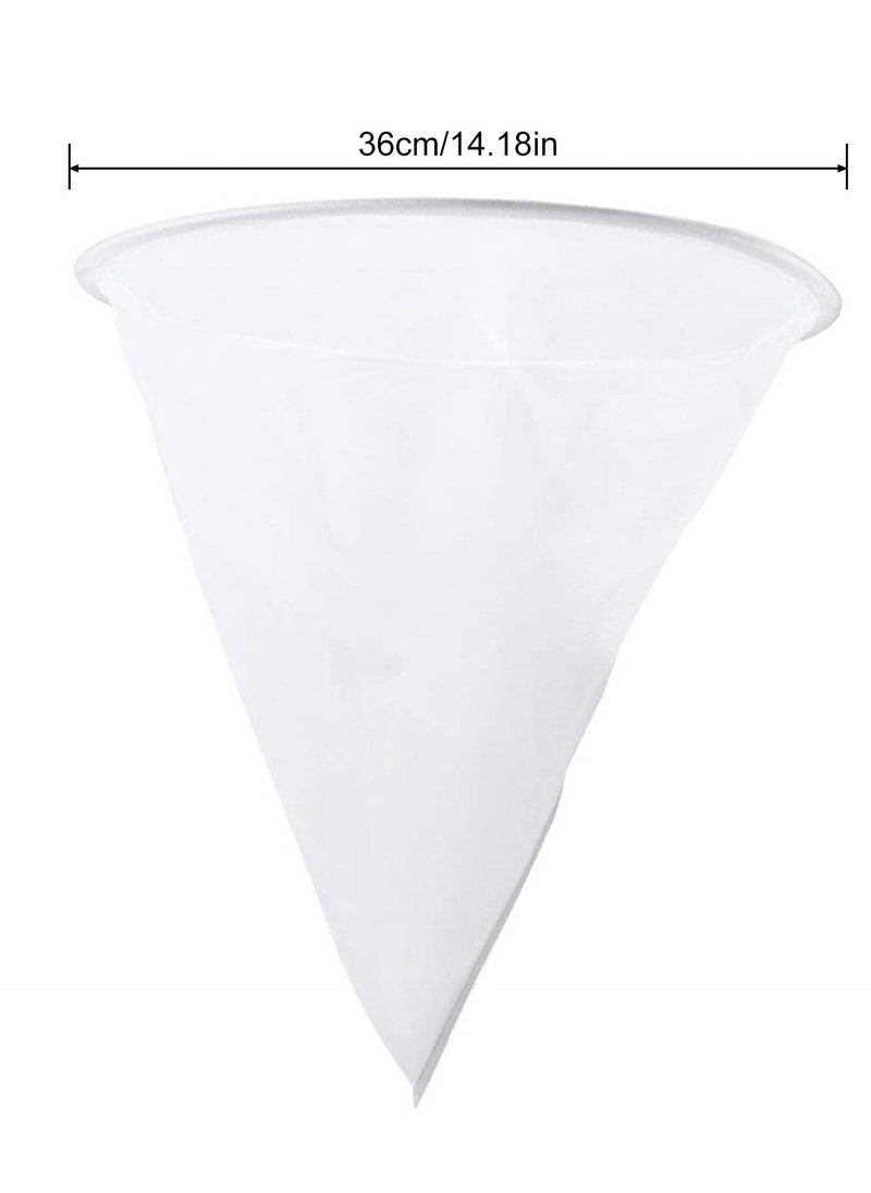 SYOSI - 5 Pieces Honey Filter Strainer Reusable Conical Nylon Honey Sieve Professional Multifunctional Beekeeping Strainer Ultra-fine Mesh Strainer Tool for Honey Wine Wax Beer Nut Mil - Image 1