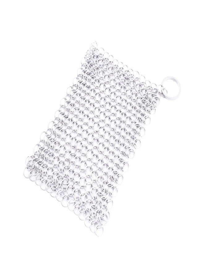 Coghlan's Cast Iron Scrubber - 5 in. Stainless Steel Chainmail Cleaner - Durable, Rust-Resistant & Dishwasher Safe - Cleans Skillets, Griddles & Cast Iron Cookware Without Removing Seasoning - Image 1