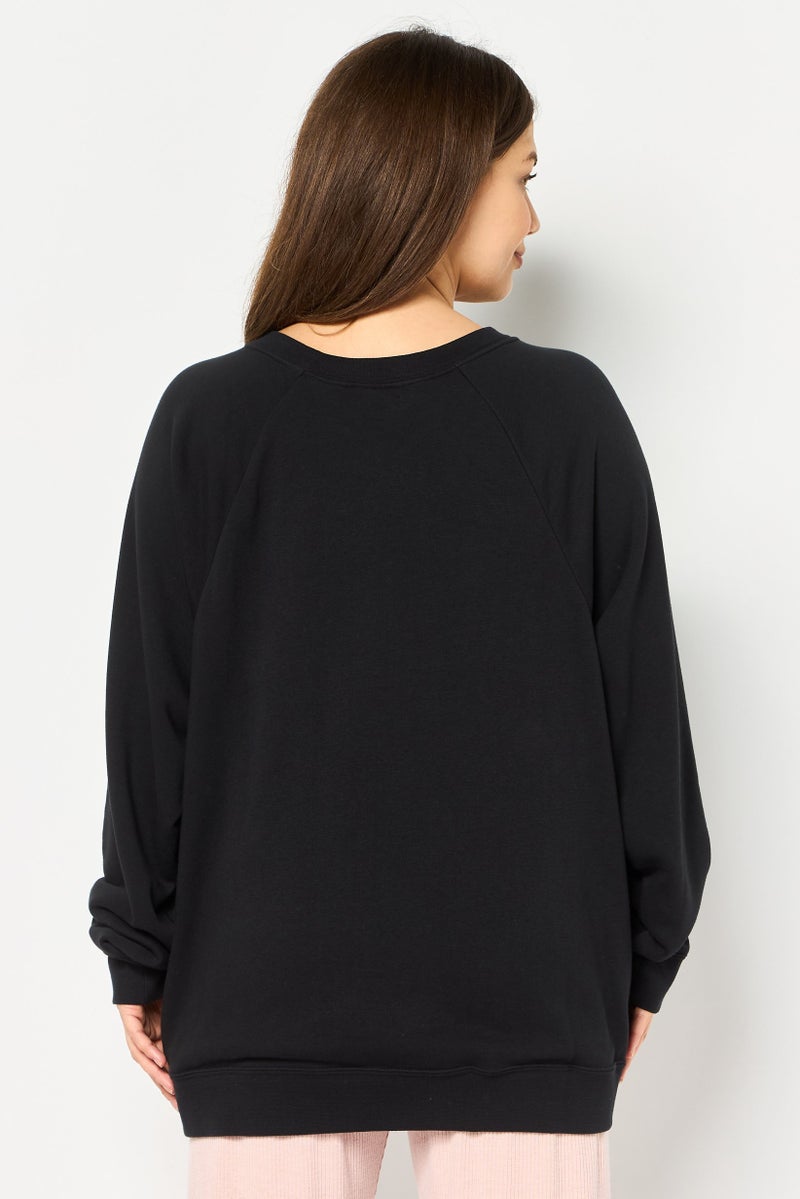 Nike Women Plus Size Long Sleeve Outdoor Sweatshirt, Black - Image 4