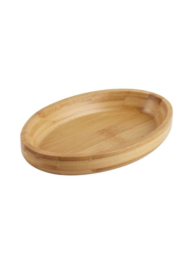DANUBE HOME Loretta Rubber Wood Nut and Candy Serving Tray Coffee Tea Serving Tray Fruit Platters Party Dinner Plates Sour Candy Tray Wood Natural Round Serving Tray 17 x 8.7 x 7 Hcm - Image 3
