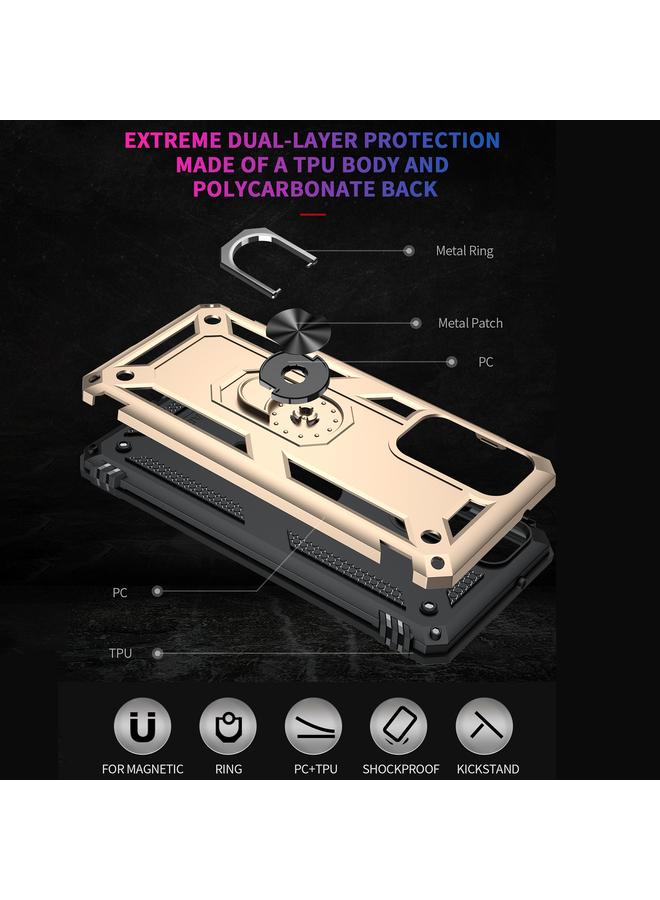 اس-توب جراب لهاتف Samsung Galaxy A82 5G جراب واقٍ مقاوم للصدمات مصنوع من مادة TPU + PC مع حامل دوار 360 درجة - Image 5