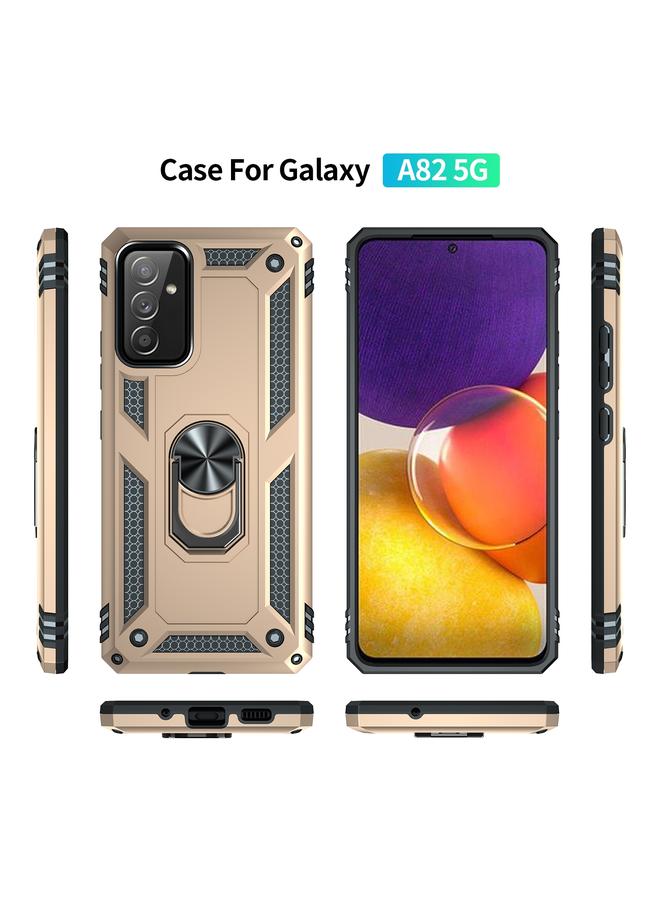 اس-توب جراب لهاتف Samsung Galaxy A82 5G جراب واقٍ مقاوم للصدمات مصنوع من مادة TPU + PC مع حامل دوار 360 درجة - Image 3