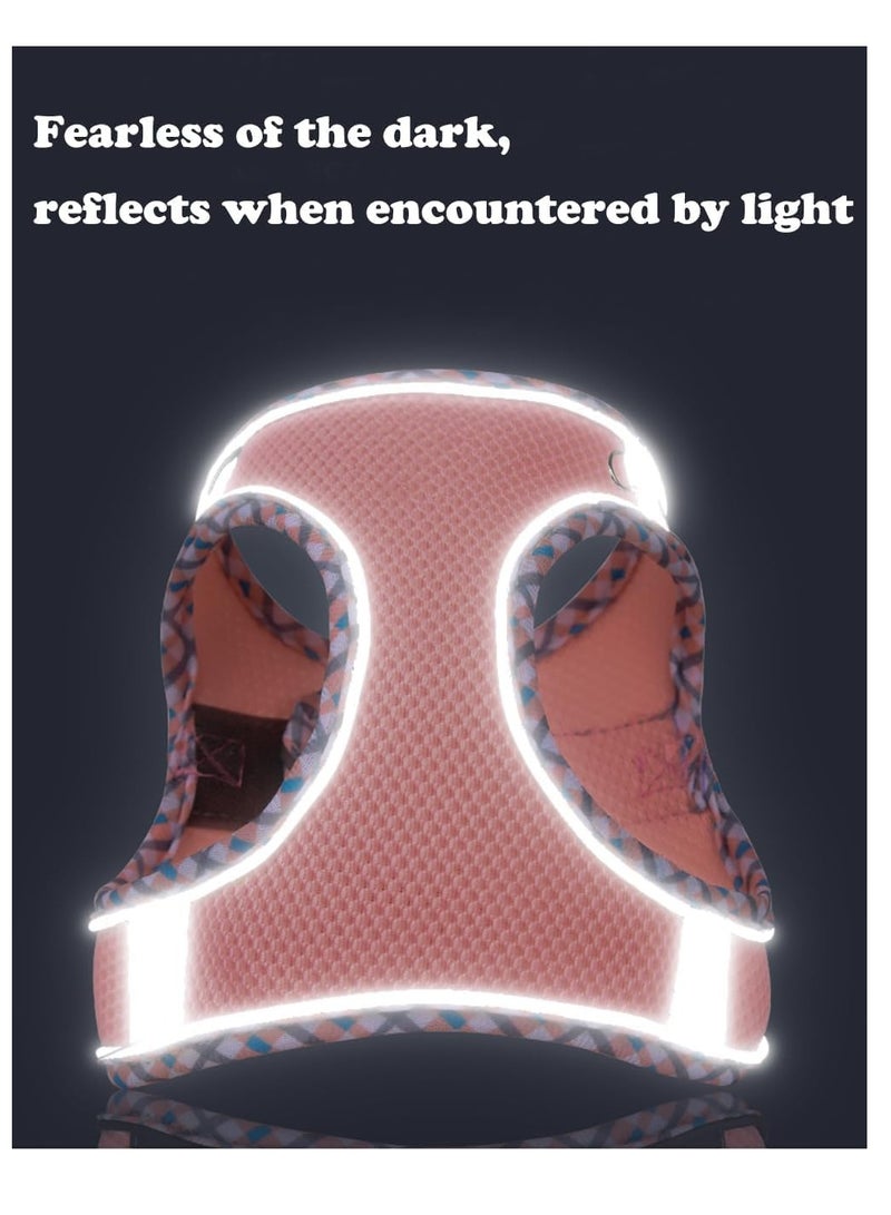 فيبارتي تسخير للكلاب الصغيرة والمتوسطة ، لا يوجد حزام جرو ومجموعة مقود ، حزام سهل المشي للكلاب للمشي والجري والتدريب ، صغير مريح وحزام متوسط ، قابل للتعديل ، متين ، مثالي للاستخدام اليومي - Image 5