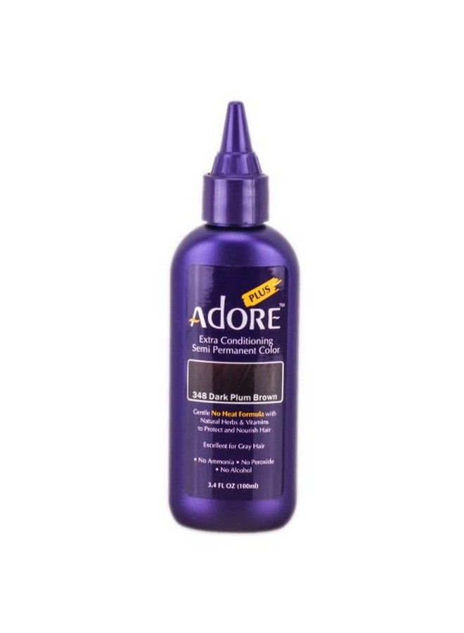 Adore بلس 348 بني برقوق داكن 3.4 أونصة سائلة - Image 2